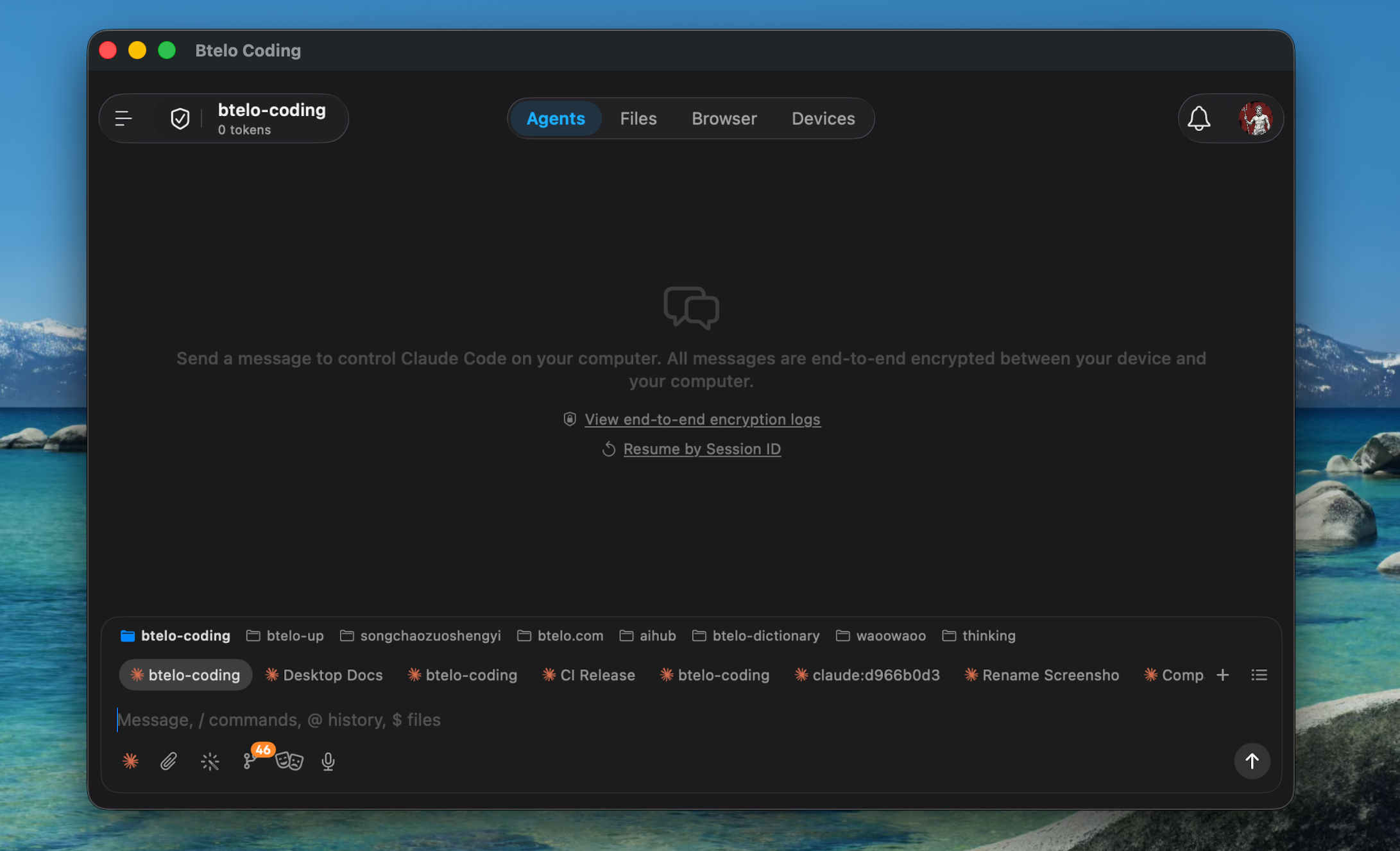 Btelo Coding running natively on Apple Silicon Mac