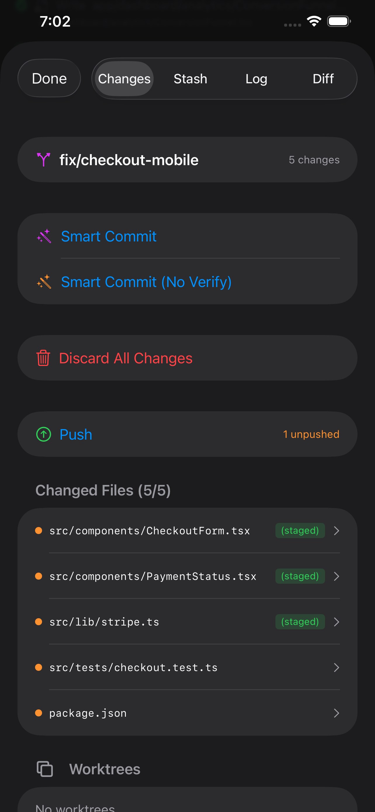 Smart Git in your pocket